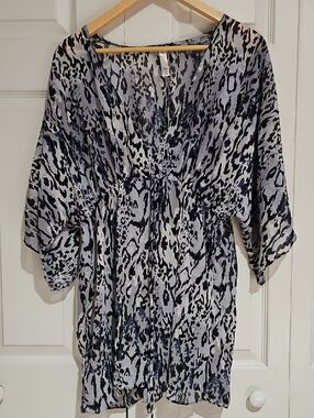 ✨ Gilligan & O’Malley Animal Print Lounge Tunic – XXL